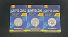 Lot of (3) 1 Ounce .999 Fine+ Silver Crypto Coin Rounds