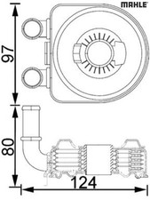 MAHLE CLC193000S Ölkühler für Motoröl für Citroen für Peugeot 