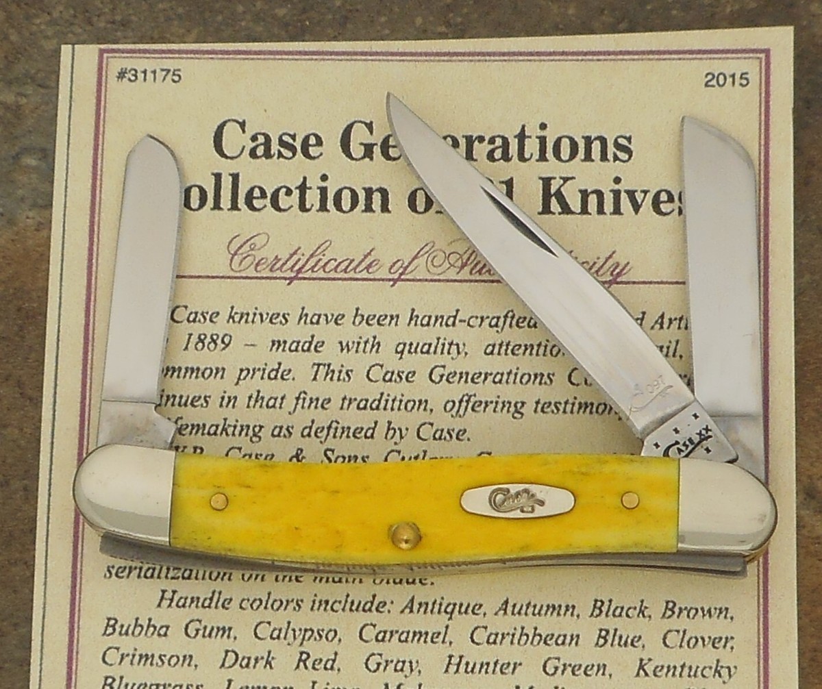 CASE XX CASE GENERATIONS COLLECTION 1/250 YELLOW MEDIUM STOCKMAN