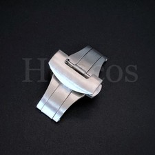 22MM DEPLOYANT CLASP BUCKLE FITS FOR PANERAI 44 MARINA 24MM LEATHER STRAP BAND