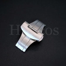 22MM DEPLOYMENT CLASP BUCKLE FITS FOR PANERAI 44 MARINA 24MM LEATHER STRAP BAND