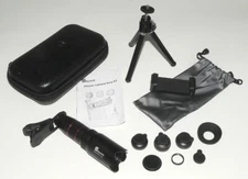 Selvim ~ Phone Camera Lens Kit - 4 in 1 w/ carry case  22X telephoto