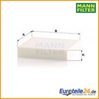 Filter, Innenraumluft MANN-FILTER CU1830 FüR Smart Forfour