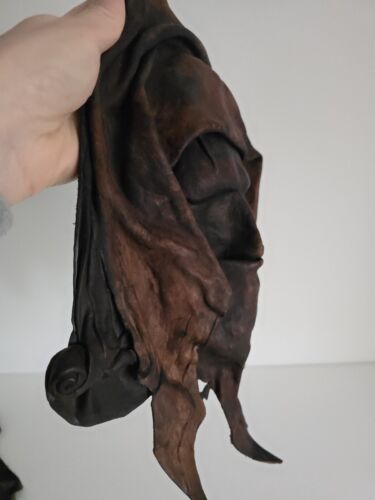 Leather hand made mask man's face wall hanging sculpture Made In Portugal - Picture 10 of 10