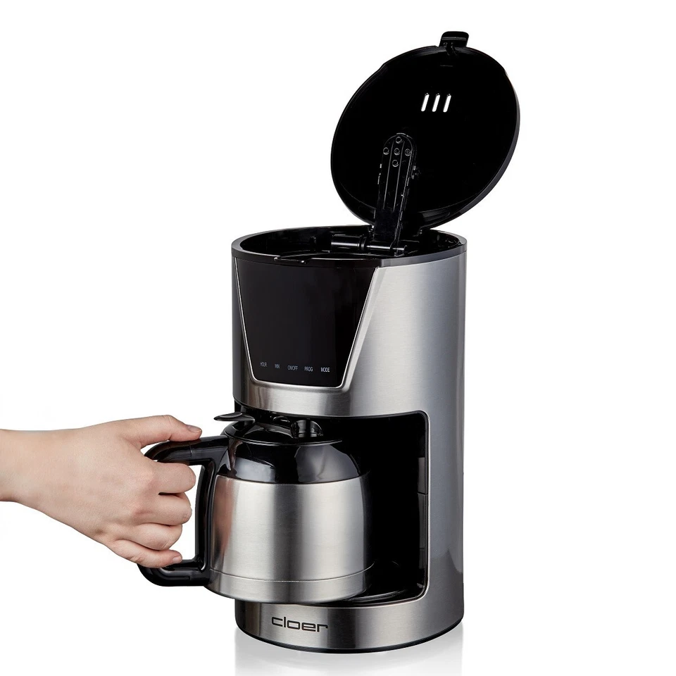 Cloer 5258 Filterkaffeemaschine für 10 Tassen, Thermoskanne, LCD-Display, Timer - Bild 3 von 4