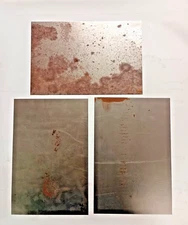 18 GA SHEET METAL COLD ROLL 3 PC 8" X 12" 2 NDS REDUCED PRICE SALE SURFACE RUST