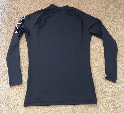 Roxy Girls Youth Medium Long Sleeve Rashguard Black Swim Top - Picture 5 of 8