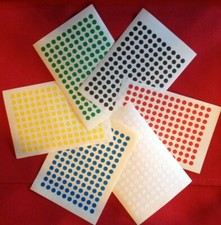 5mm SMALL MAP GRAPH ATTENDANCE MARKERS DOT STICKER PLANNER CHART LABEL ROUND