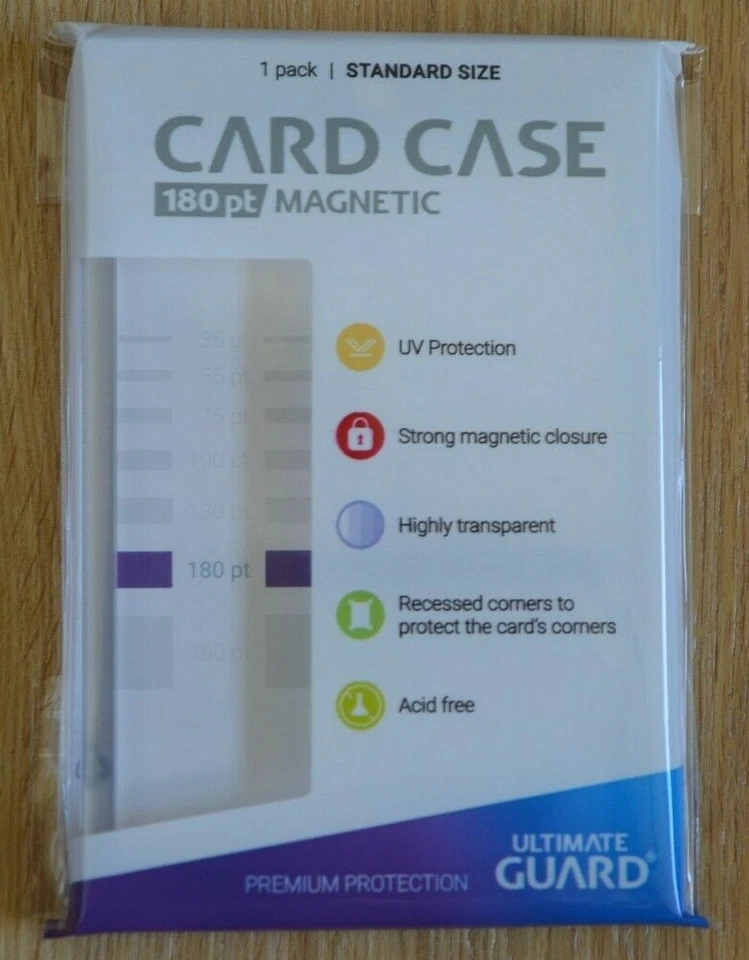 Ultimate Guard Magnetic Card Case 1x 180pt UV Protection Trading Card Holder