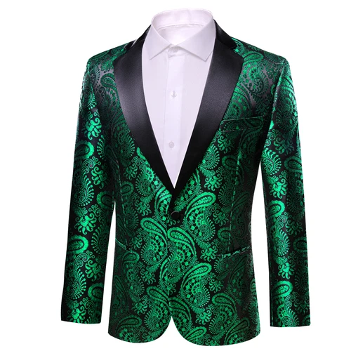 Para Hombres Floral Esmoquin Cena Chaqueta Calce Regular Chal Solapa Paisley Baile de graduación Fiesta Traje - Imagen 199 de 236