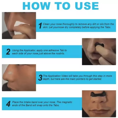 Magnetic Nasal Breathing Nose Dilators Starter Kit Nasal Strips Nasal Clip US - Picture 8 of 13