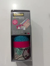 Scotch Expressions Washi Tape  Free Storage Box Scrapbook Decor Item New Sealed