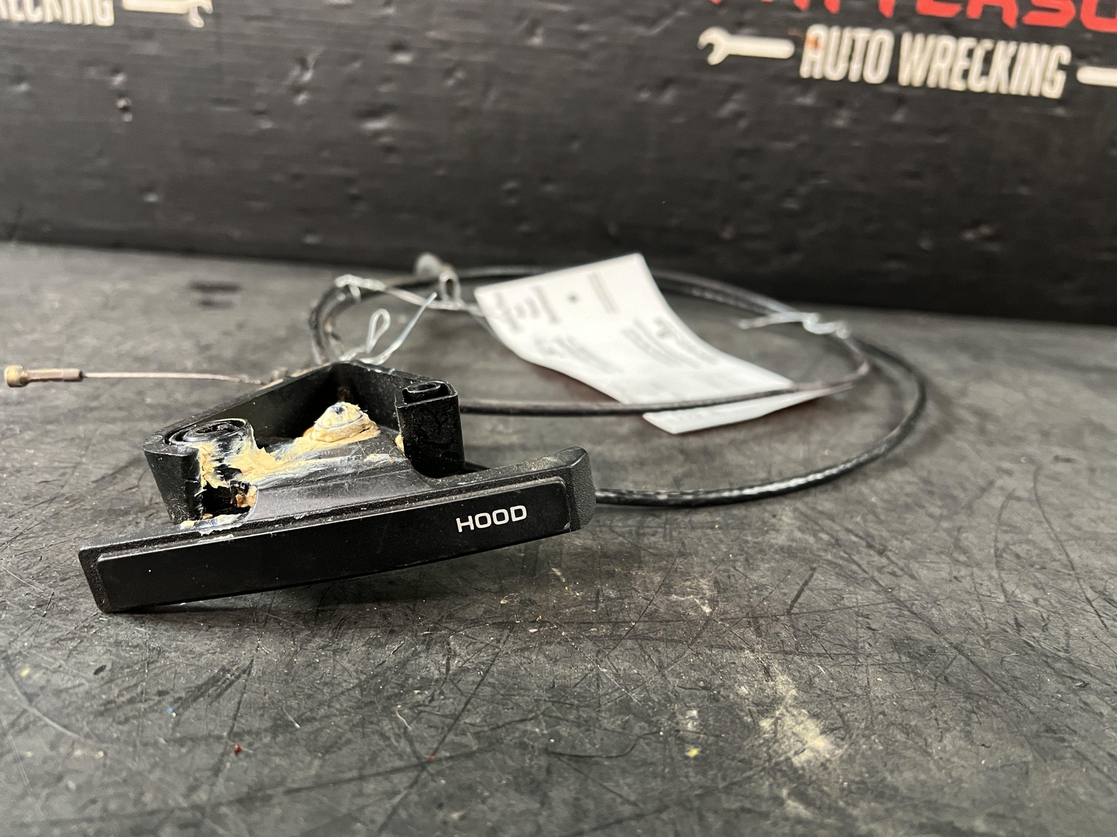 89-91 CHRYSLER TC MASERATI HOOD RELEASE CABLE