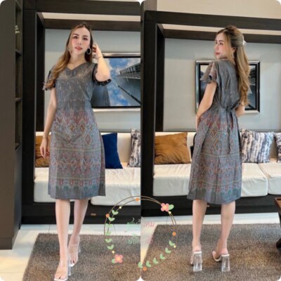 LAOS/THAI SILK FASHION DRESSES WAIST SIZE 40-42" free size - LENGTH 38-40"  | eBay