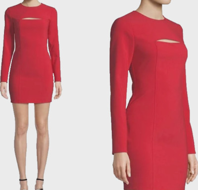 LIKELY  Keller Long Sleeve Red Dress Size  4 New !
