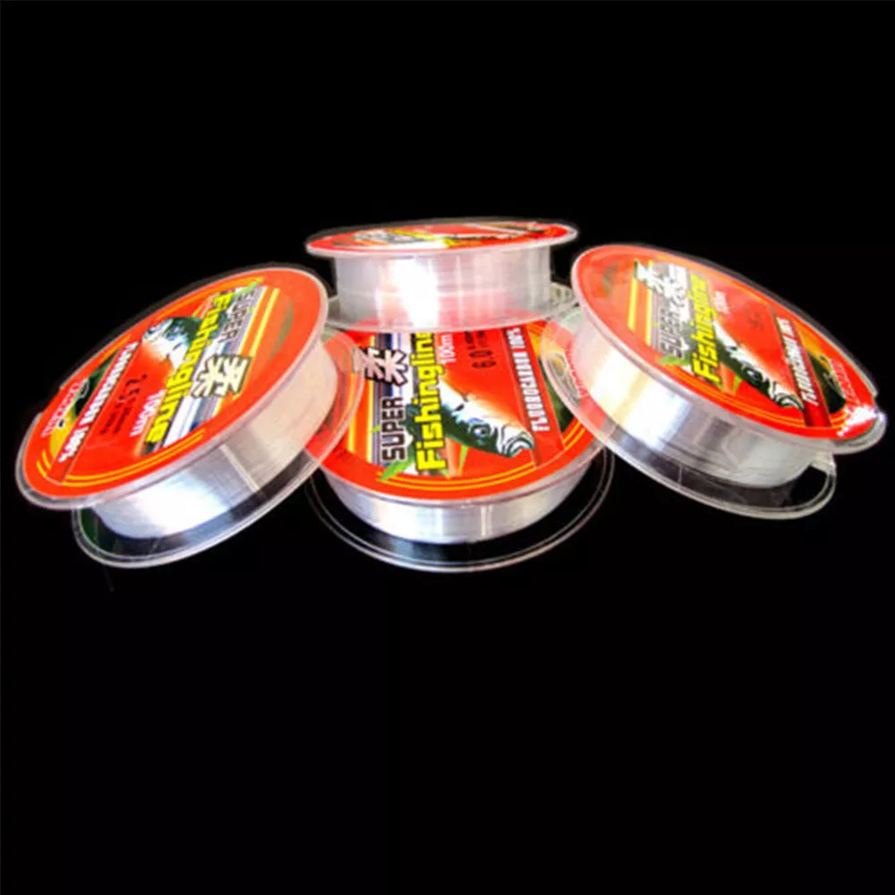 NEW Strong Fishing Line Japanese 100m Nylon Transparent Fluorocarbon Tackle  Line