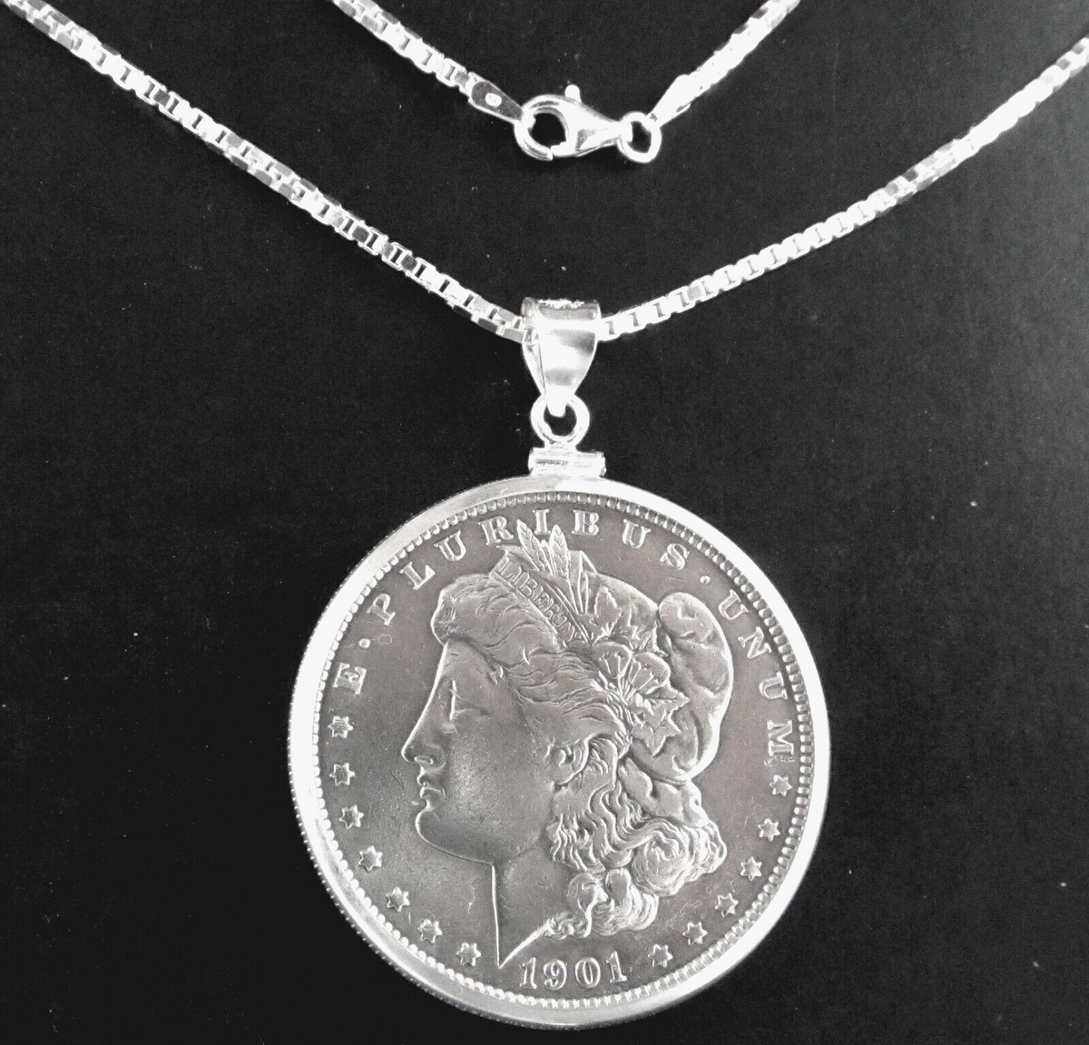 Canadian Morgan Dollar Pendant Morgan Silver Dollar Sterling