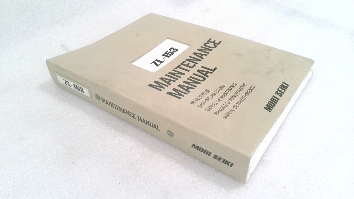 MORI SEIKI ZL-153 OPERATION & INSTALLATION MAINTENANCE MANUAL | eBay
