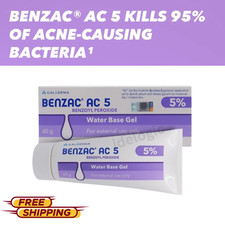 BENZAC AC 5 Gel Benzoyl Peroxide Acne Pimple Galderma France 60g Face Care