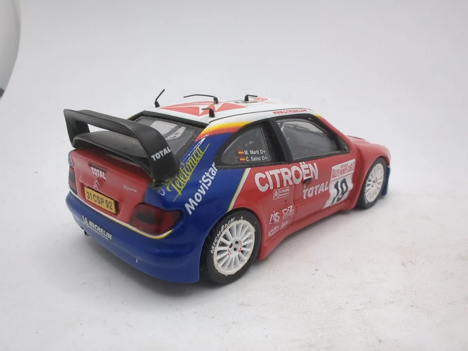 2x Vitesse & Altaya 1:43 #19 #3 Citroen Xsara WRC modelos diecast sin caja Foto 3 de 4