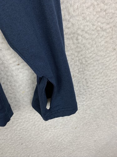 Reebok Blue M Pullover With Thumb Holes Lightweight Activewear Run Jog Gym - Picture 3 of 6