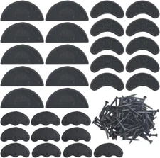 30PCS Rubber Heel Taps with Nails – Black Shoe Repair Pads, 3 Sizes
