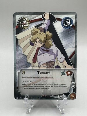  Naruto CCG-Temari-N-052-Common-1st Edition-Quest for Power-M/NM! 