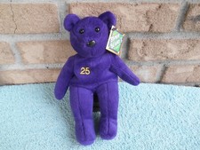 VINTAGE BAMM BEANO'S 1998 BASEBALL BEANIE BEAR MARK McGWIRE 25 With TAGS