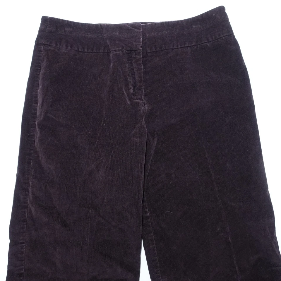 The Greenwich Corduroy Pants Women 12 Blackberry Heather Cotton Stretch Straight - Image 2 of 4
