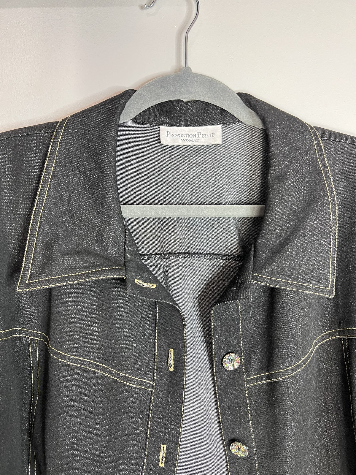 PROPORTION PETITE Jacket Women's Stretch Denim Po… - image 5