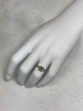 Art Deco Style Euro-Cut Moissanite Engagement Ring. 925 Sterling Silver