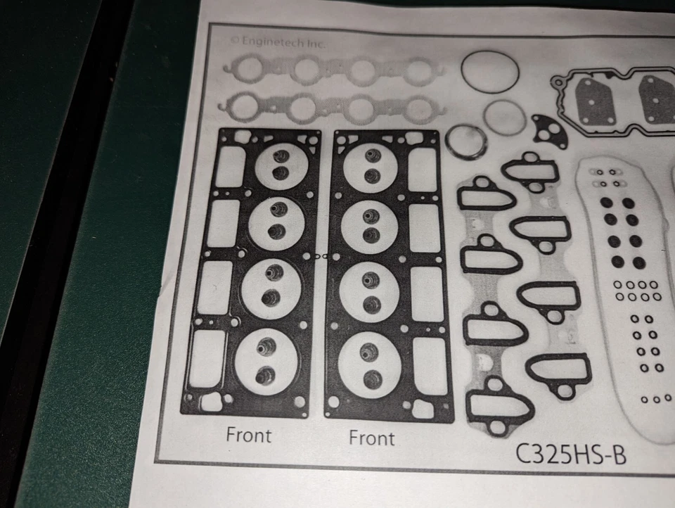 CONJUNTO DE JUNTA DE CABEÇA DE CILINDRO CHEVY GENIII GENIV 4.8 5.3 01 - 14 ENGINETECH C325HS-B - Imagem 4 de 4