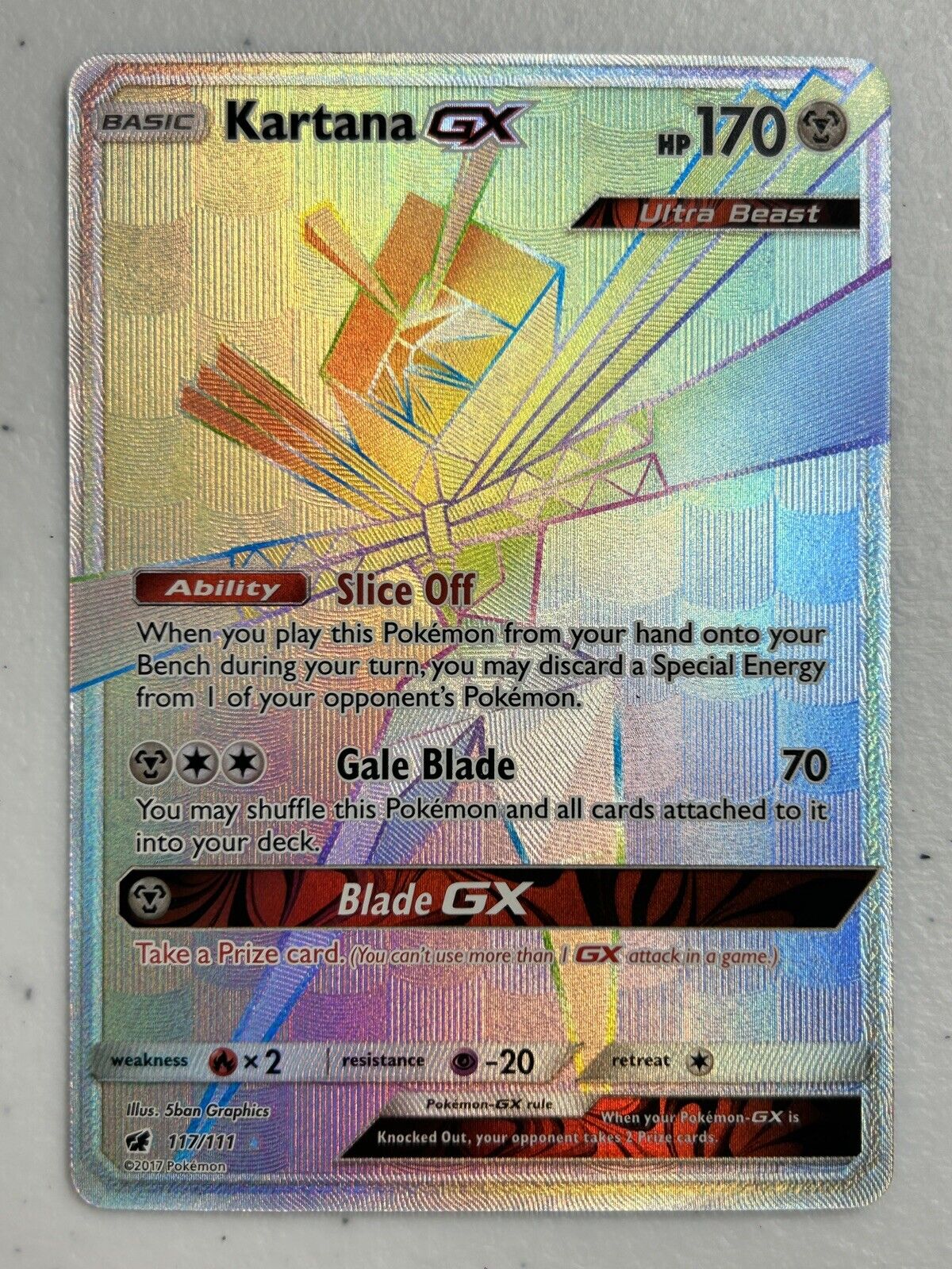 Kartana GX rainbow de segunda mano por 9 EUR en Villaluenga de la