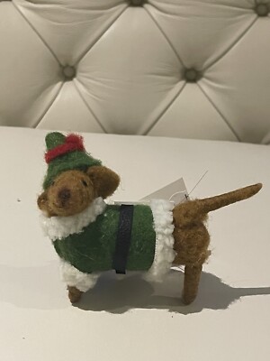 Filz Christbaumschmuck Handarbeit Weihnachten Hund Elfe