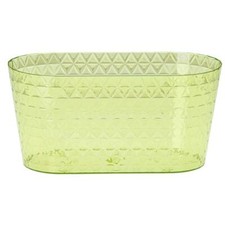 Flower pot Oval Plastic plant pot Herb Box Windowsill Orchid planter Diamond