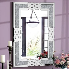 XXXL Large Crush Diamond Decorative Venetian Wall Mirrors Artistic Accent Mirror