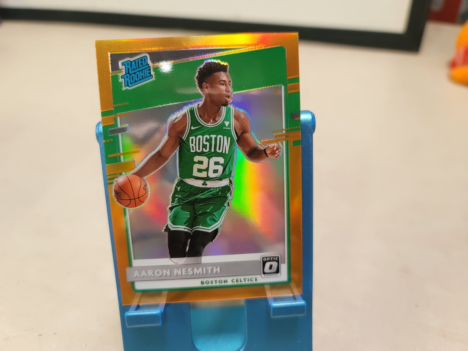 2020 Donruss Optic Rated Orange Prizm /199 Aaron Nesmith #164 Rookie RC T9149