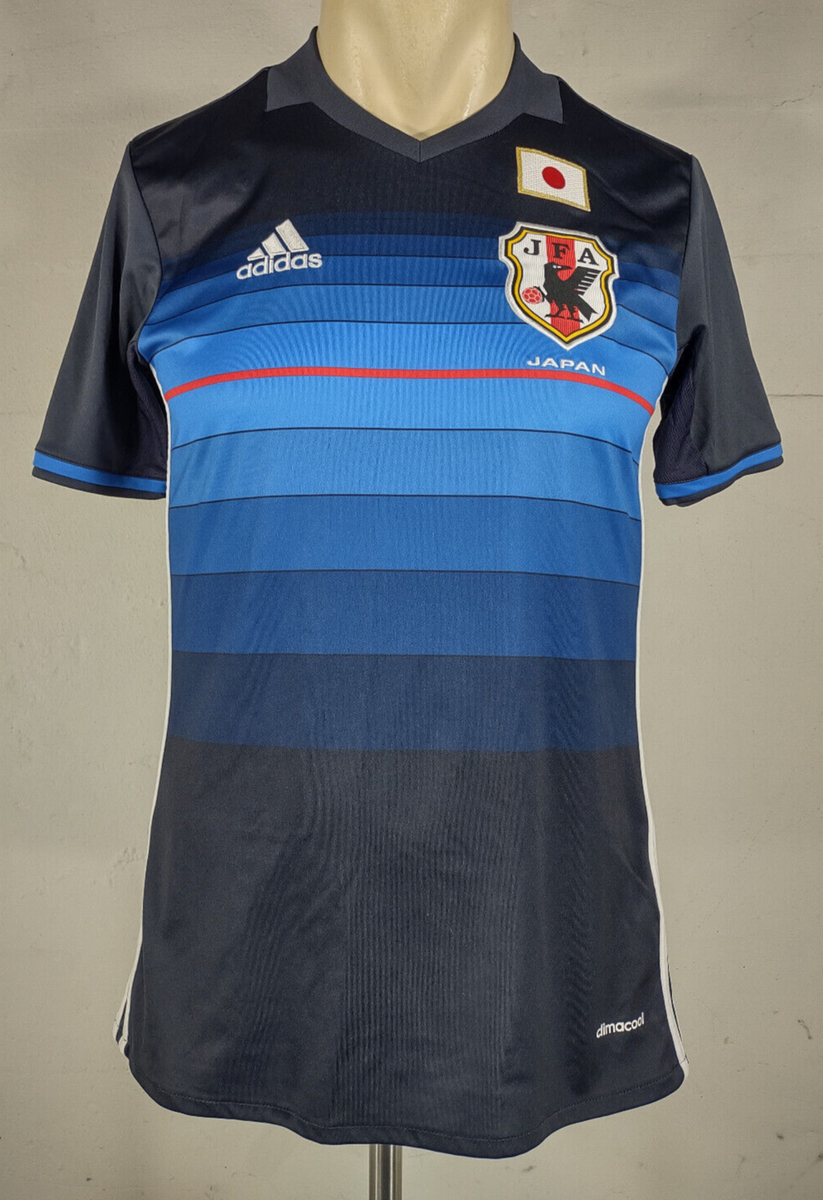 adidas 日本代表 JFA シャツ Mサイズ Adidas blue embroidered Japan JFA short sleeve jersey shirt Small