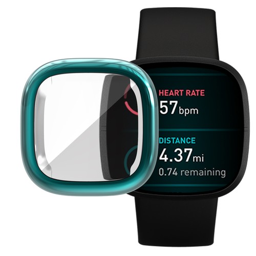 Protective Case For Fitbit Versa 3 /Sense Screen Protector Bumper TPU Full Cover - Photo 14 sur 24