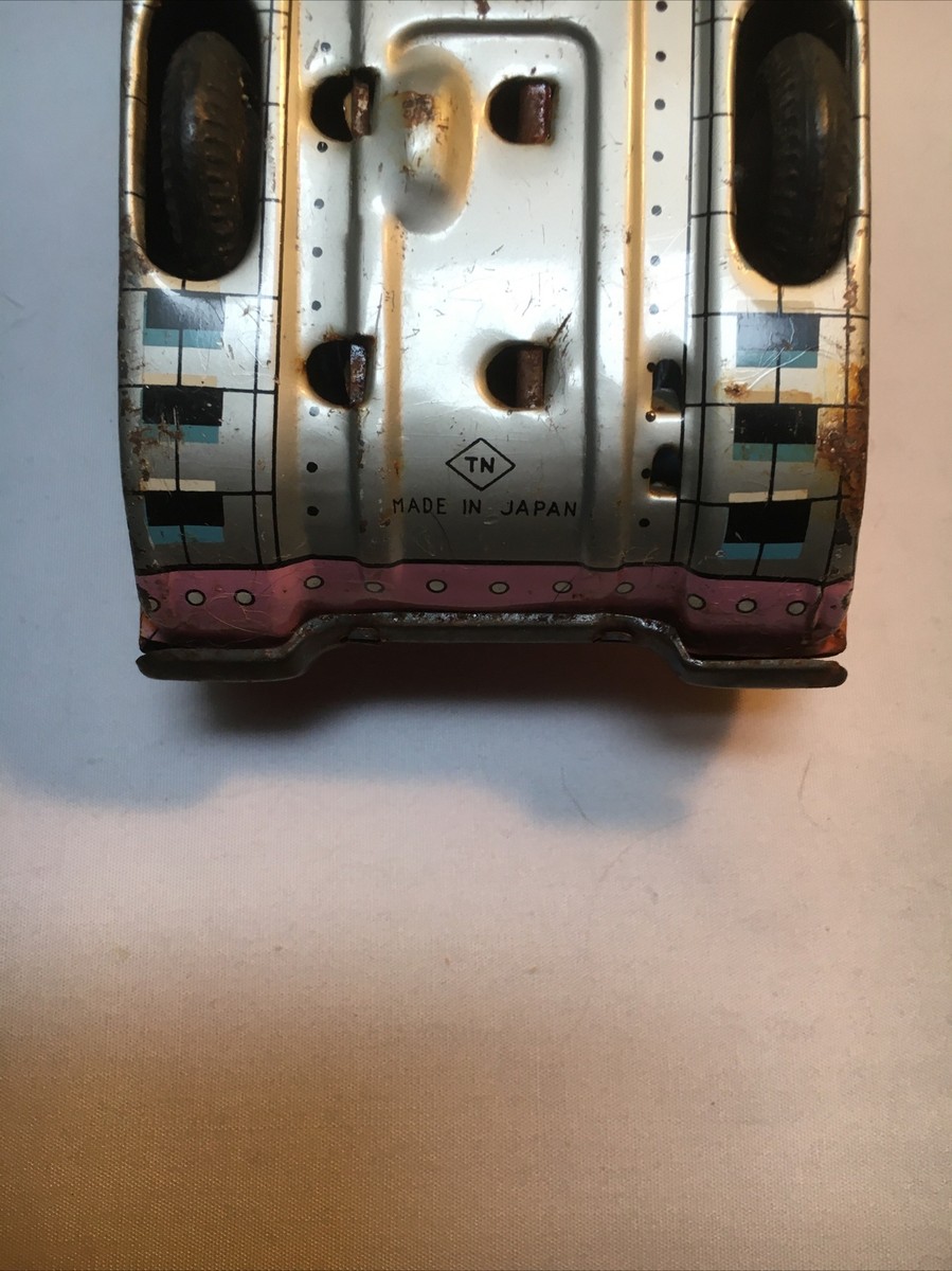 Extremely rare Made In Japan tin litho friction space tank M Extremely rare Made In Japan tin litho friction space tank M