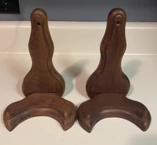 Vtg Wood Book Plate Picture Frames Display Stand Holder. Can Be Hanging Or Stand