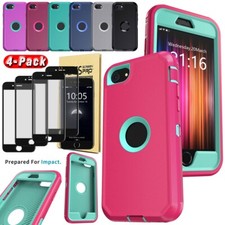 For Apple iPhone SE 2020 SE 2022 SE 3rd Gen Case Rugged Cover / Screen Protector