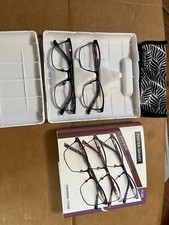 2PK 1.50 Foster Grant FASHION Square Reading Glasses Desin Optics