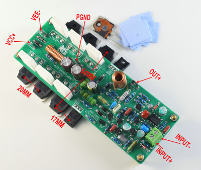 Imitation MOD DIY QUAD707 Classic Mono/Dual Amplifier Board 2SD718*6