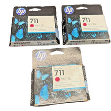HP DesignJet 711 HP Bright Ink Cartridge CZ131A - Magenta - 3 Pack EXP 08/2024