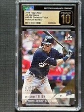 Christian Yelich All-Star Game ASG 2018 Topps Now AS-28 Platinum CGC 10 PRISTINE
