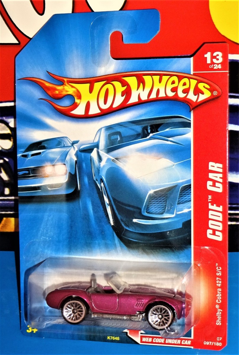 Hot Wheels 2007 Code Car Series #97 Shelby Cobra 427 S/C