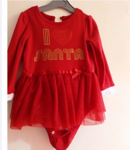 baby girl red christmas dress