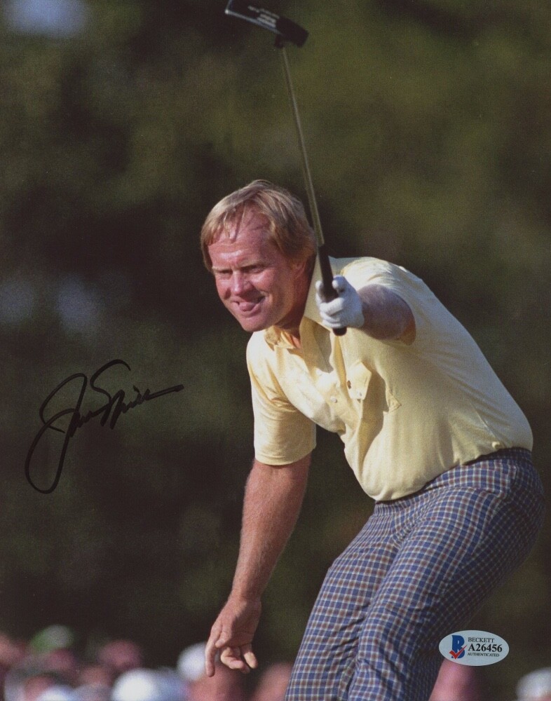 Jack Nicklaus Autographed Signed 8x10 Photo Beckett LOA A1 
