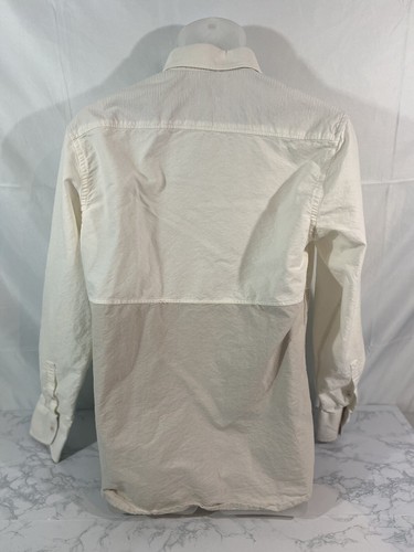Five Four Long Sleeve Button Down Shirt Mens L White Gray Casual Dress G1 - Picture 2 of 4